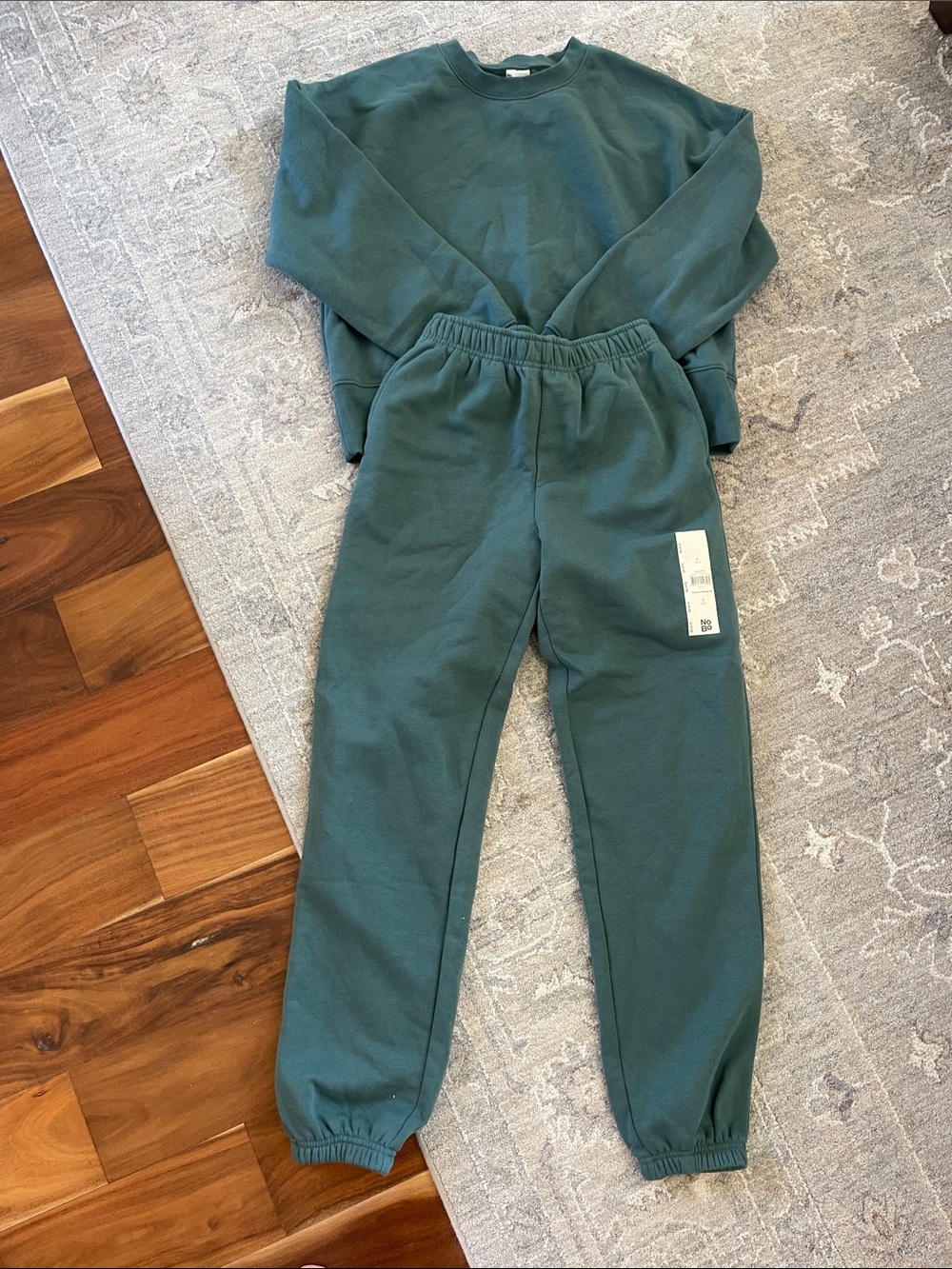 No Boundaries Teal Sweat set